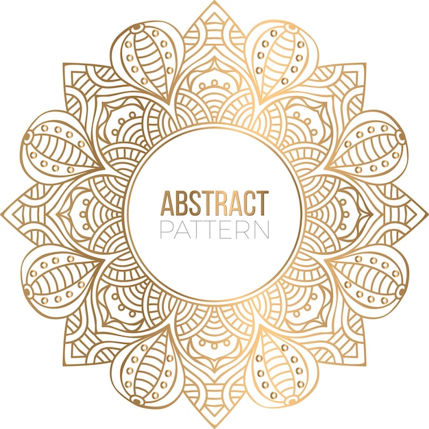 Priorità bassa di disegno della mandala ornamentale di lusso