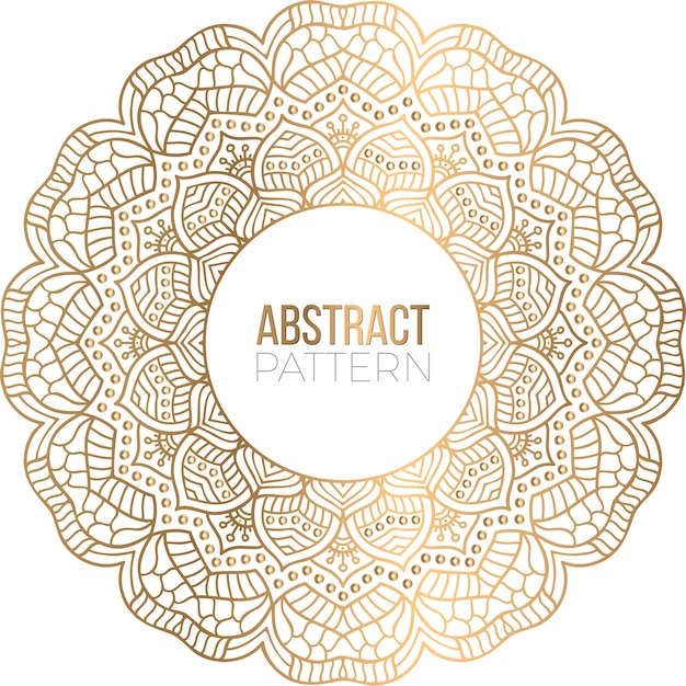 Priorità bassa di disegno della mandala ornamentale di lusso