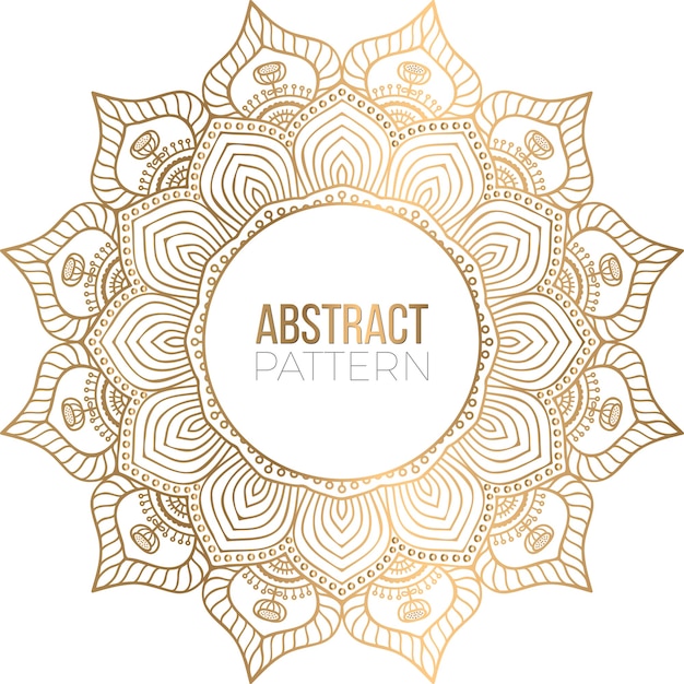 Priorità bassa di disegno della mandala ornamentale di lusso