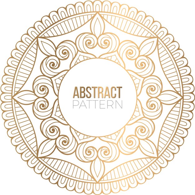Priorità bassa di disegno della mandala ornamentale di lusso