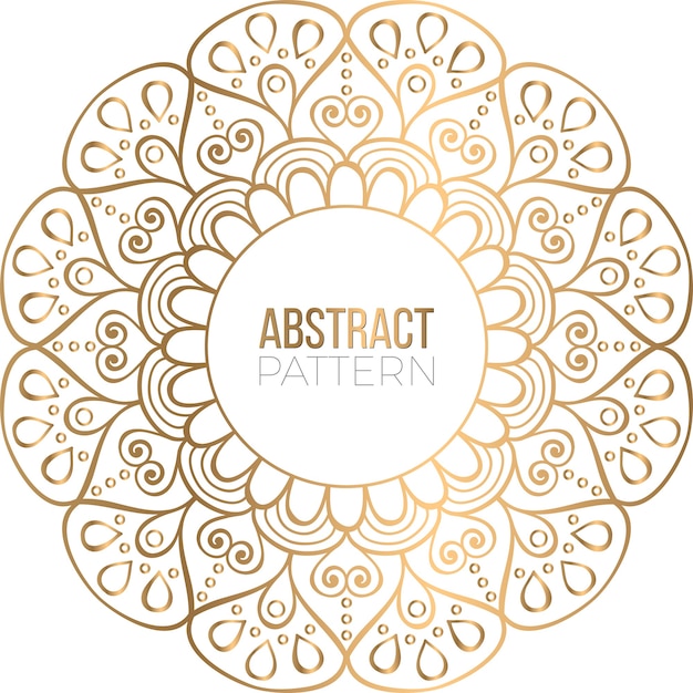 Priorità bassa di disegno della mandala ornamentale di lusso