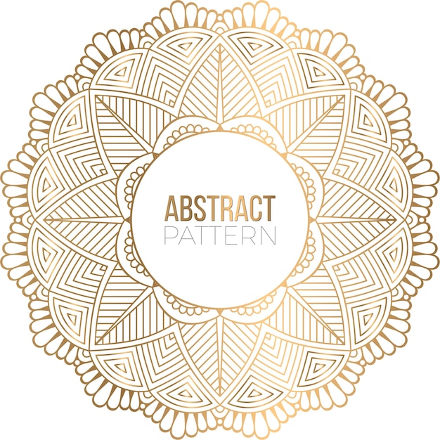 Priorità bassa di disegno della mandala ornamentale di lusso