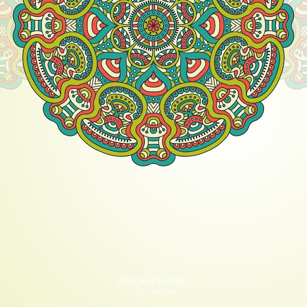 Priorità bassa di disegno di lusso ornamentale mandala