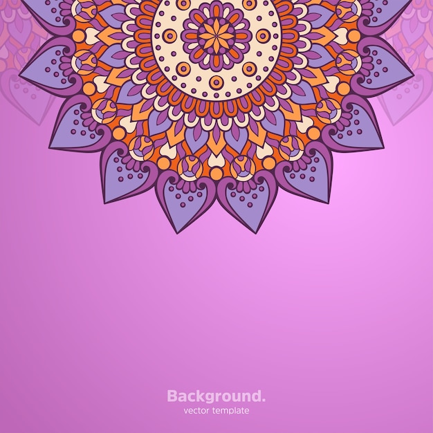 Priorità bassa di disegno di lusso ornamentale mandala