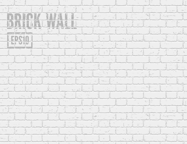 Priorità bassa di stile loft del muro di mattoni bianchi del grunge
