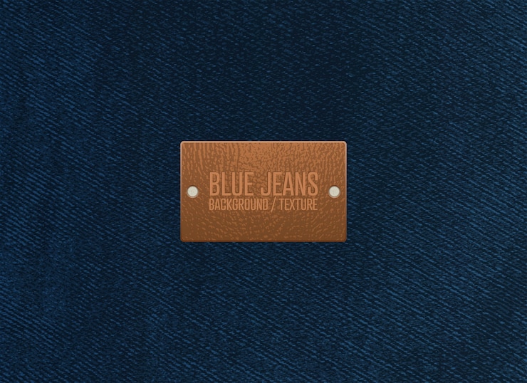 Vettore priorità bassa di struttura delle blue jeans. illustrazione vettoriale.