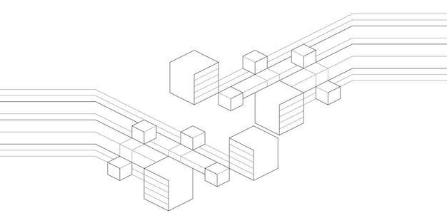 Priorità bassa di tecnologia. Linee geometriche. Tecnologia astratta.