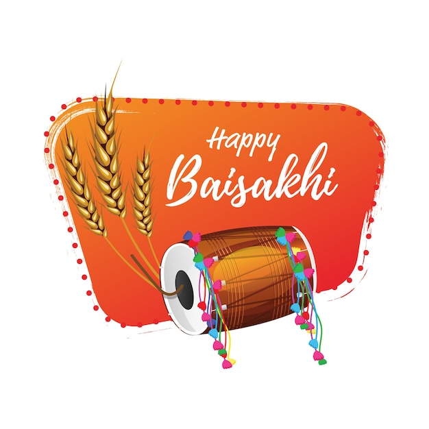Priorità bassa di vettore di festival felice baisakhi vaisakhi