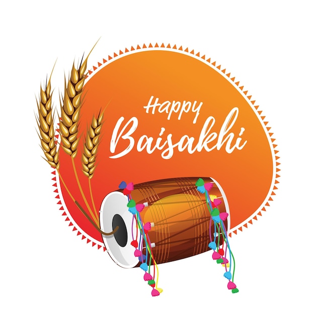 Priorità bassa di vettore di festival felice baisakhi vaisakhi