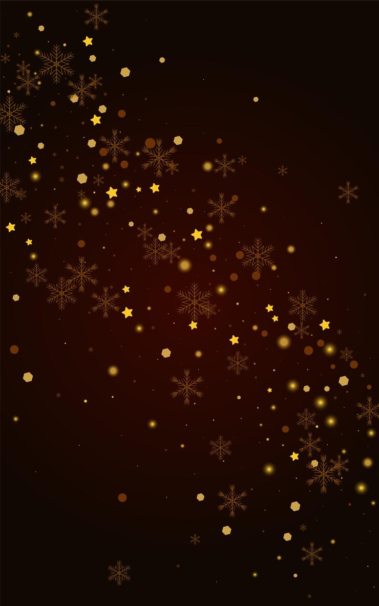 Vettore priorità bassa dorata di vettore di nevicata marrone. trama di neve bagliore lucido. sfondo di fiocco di neve invernale. elegante carta da parati con coriandoli.