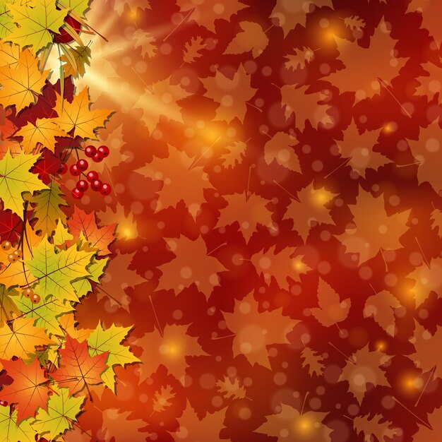 Priorità bassa elegante di vettore di stile di autunno
