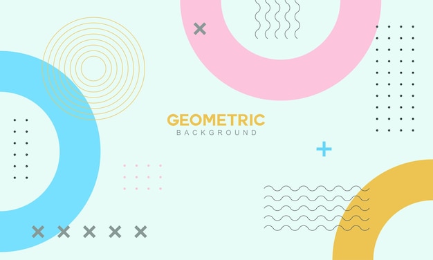 Priorità bassa geometrica astratta nello stile di Memphis