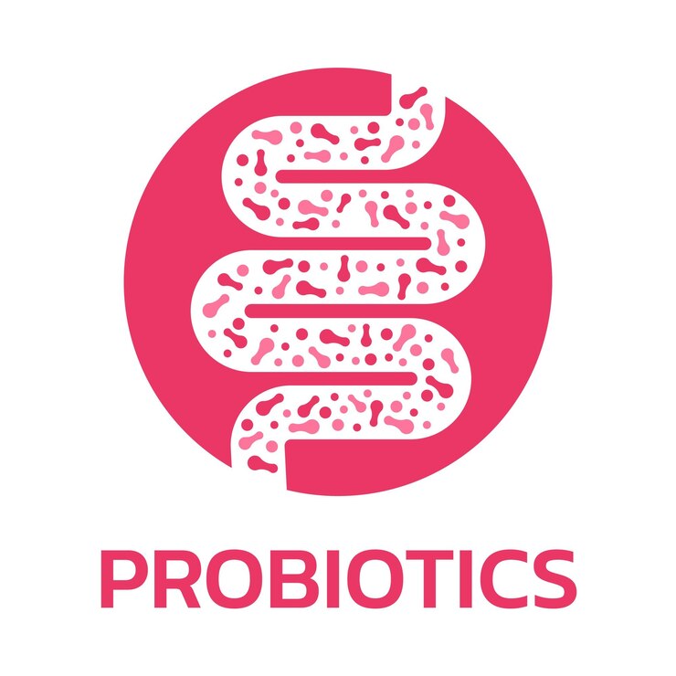 Vettore probiotici batteri e microrganismi buoni per la salute umana probiotici microscopici batteri buoni