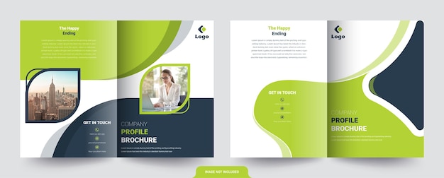 Profilo aziendale Brochure Cover Design Template adatto per progetti multiuso