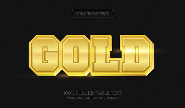 Progettare effetti di testo modificabili Effetto di testo oro