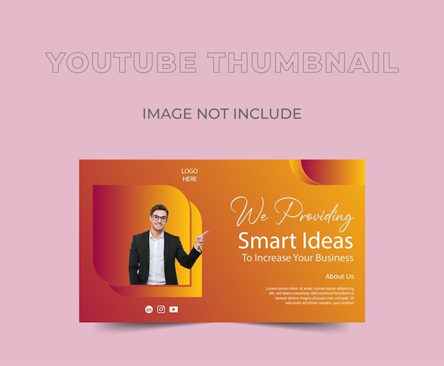 Progettazione aziendale e moderna delle miniature di YouTube