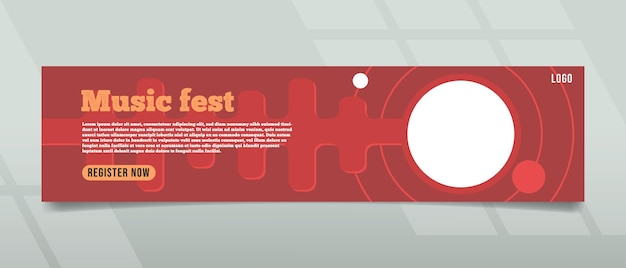 Progettazione del banner del Music Fest
