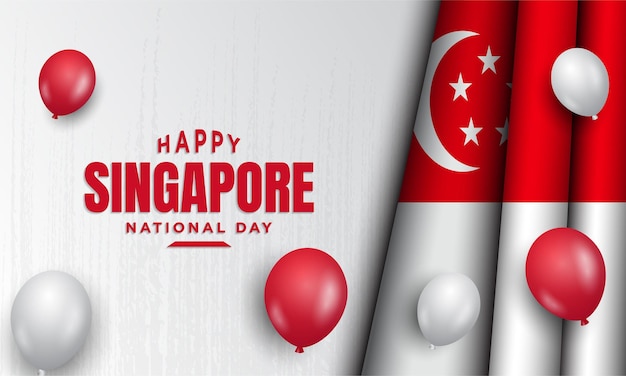 Progettazione del fondo di festa nazionale di Singapore