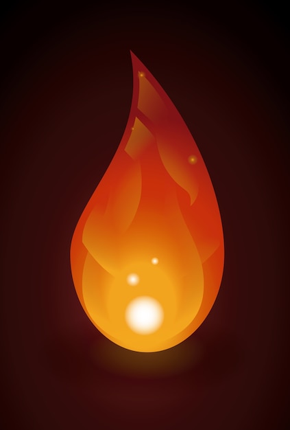 progettazione del fuoco sopra l&#39;illustrazione di vettore del fondo del vino rosso