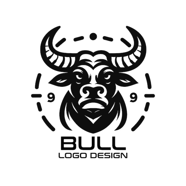 Progettazione del logo Bull Vector