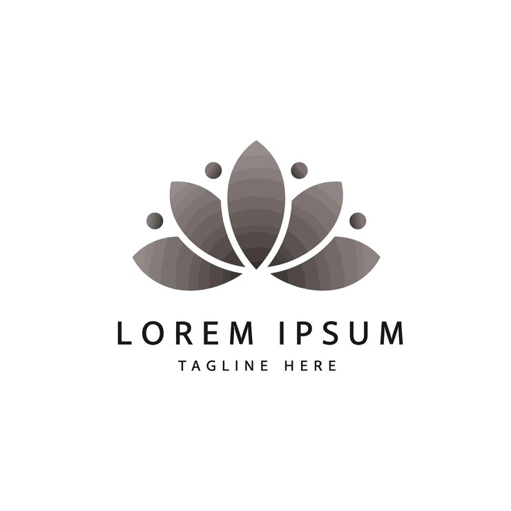 Progettazione del logo del fiore di loto
