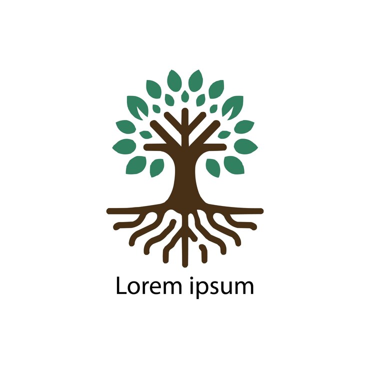 Progettazione del logo dell'albero