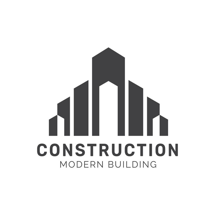 Progettazione del logo dell'edilizia immobiliare abstract modello vettoriale