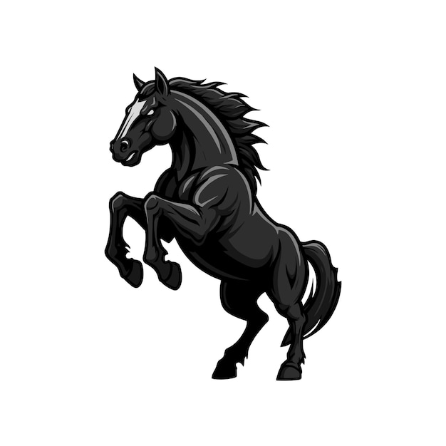 Progettazione del logo della mascotte dell'esport di cavalli