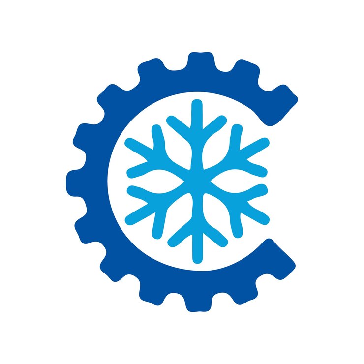 Vettore progettazione del logo della società metchine