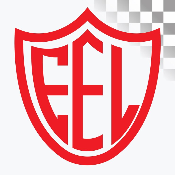 Vettore progettazione del logo delle lettere fel
