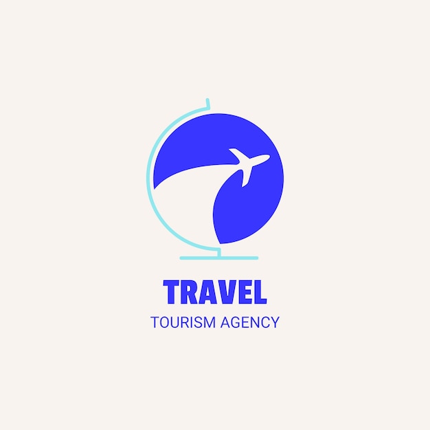 Progettazione del logo di viaggio disegnato a mano