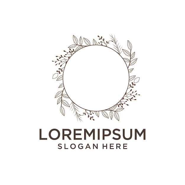 progettazione del logo floreale per la natura industriale