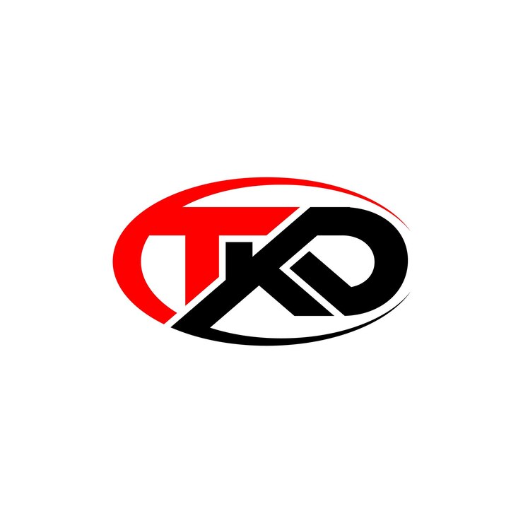 Vettore progettazione del logo tkd