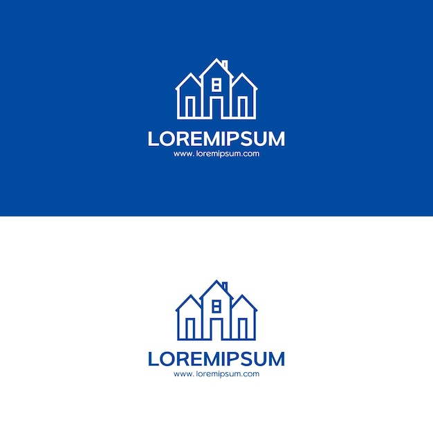 Progettazione del logo utilizzando la forma di una casa