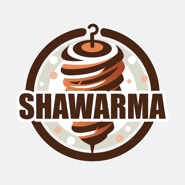 Progettazione del logo vettoriale di Shawarma Kebab Doner