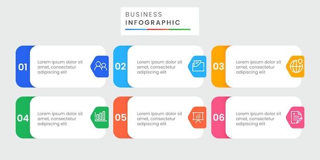 Progettazione del modello dell'insegna di affari di Infographic