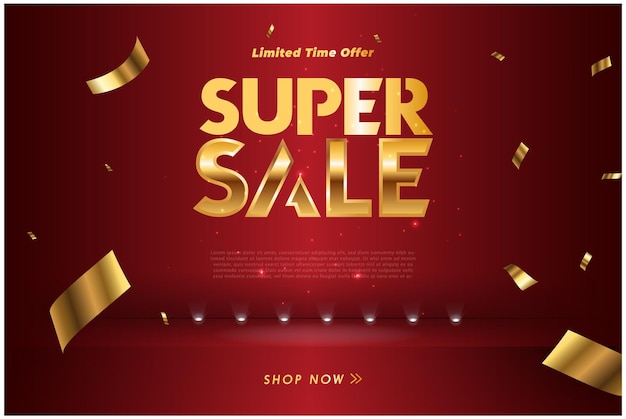 Progettazione del modello di banner di vendita Offerta speciale di vendita eccellente