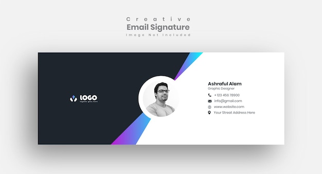 Progettazione del modello di firma e-mail