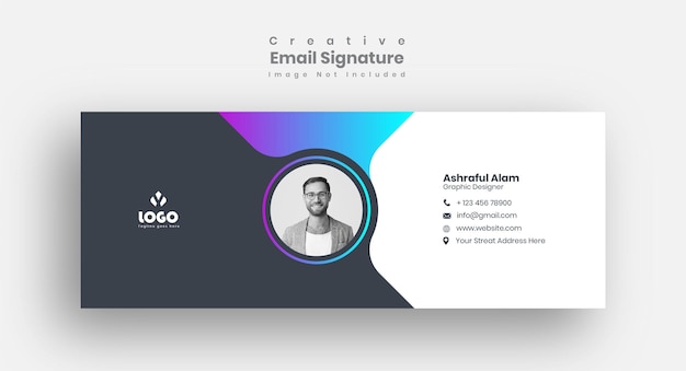 Progettazione del modello di firma e-mail