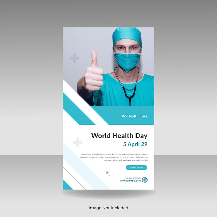 Vettore progettazione del modello di instagram di consulenza sanitaria medica