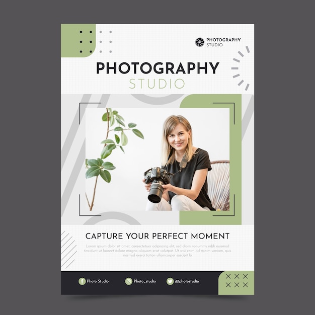Progettazione del modello di poster fotografico
