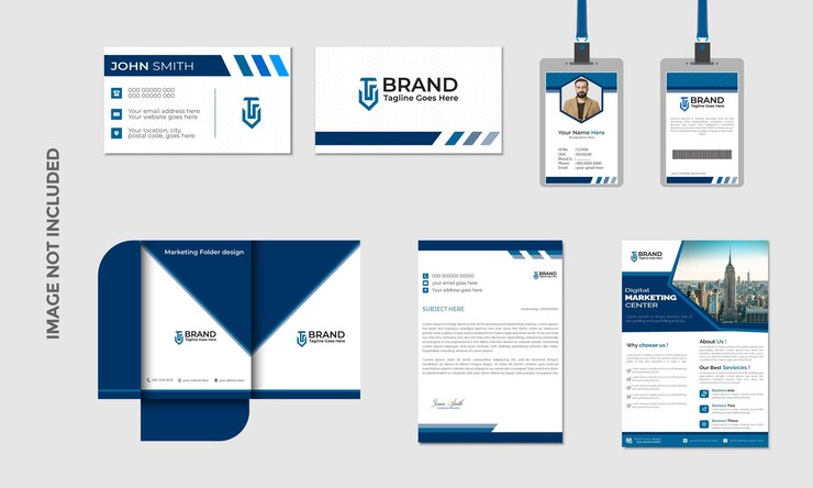 Vettore progettazione del modello di progettazione dell'identità aziendale