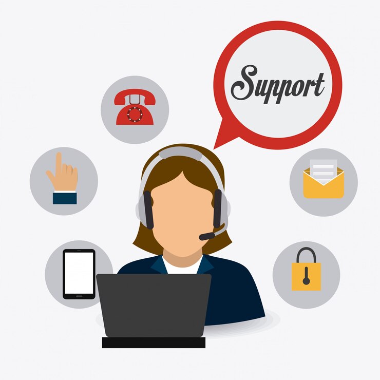 Vettore progettazione del servizio clienti.