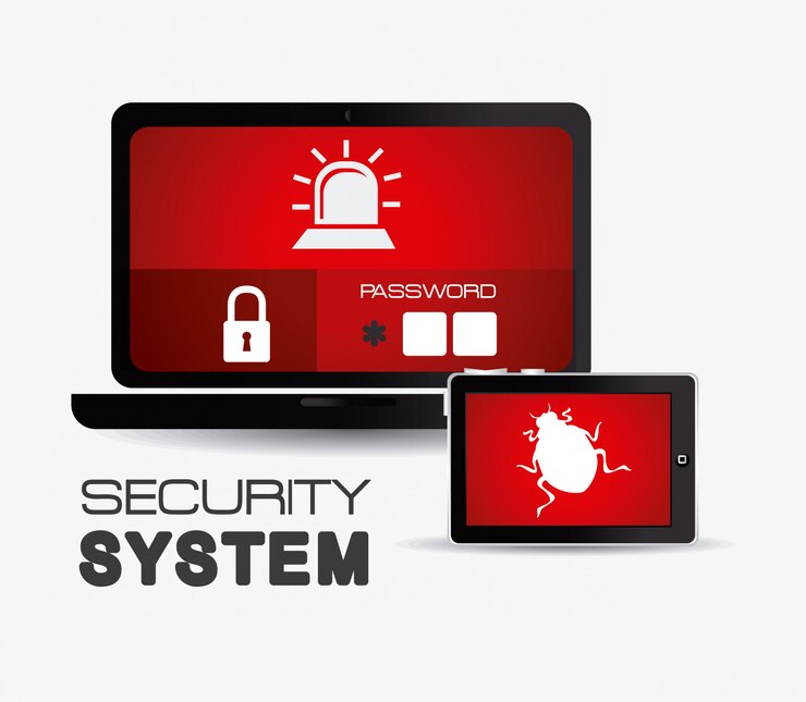 Vettore progettazione del sistema di sicurezza.