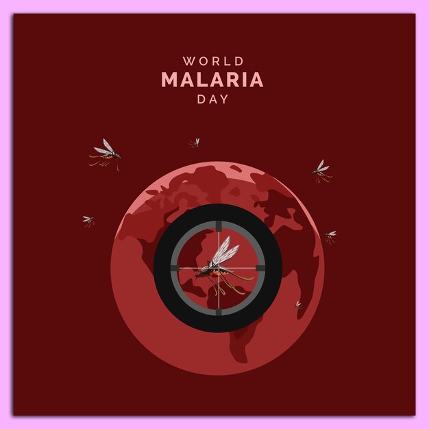 Progettazione del vettore per la Giornata Mondiale della Malaria
