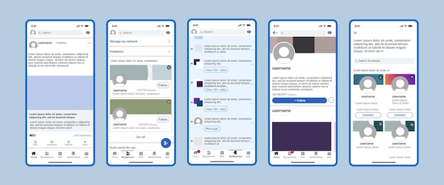 Progettazione dell'interfaccia mobile delle applicazioni di social media