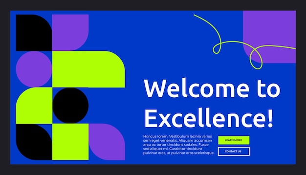 Progettazione della pagina di destinazione Banner