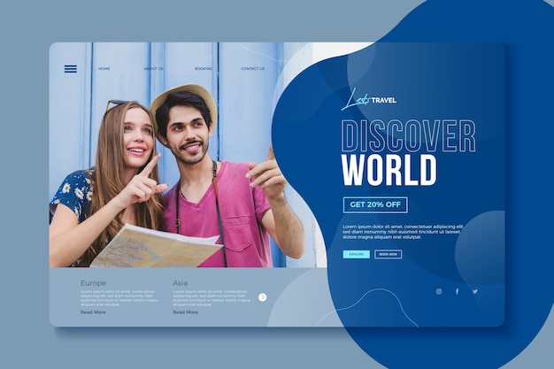 Progettazione della pagina di destinazione della vendita di viaggi