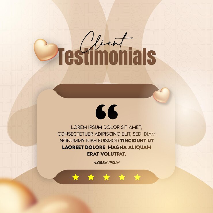 Vettore progettazione di banner e modelli per i social media di testimonianza dei clienti