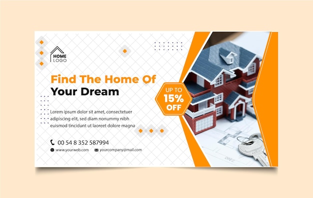 Progettazione di banner immobiliari